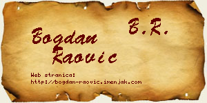 Bogdan Raović vizit kartica